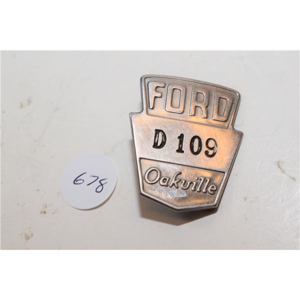 Ford Employee Badge