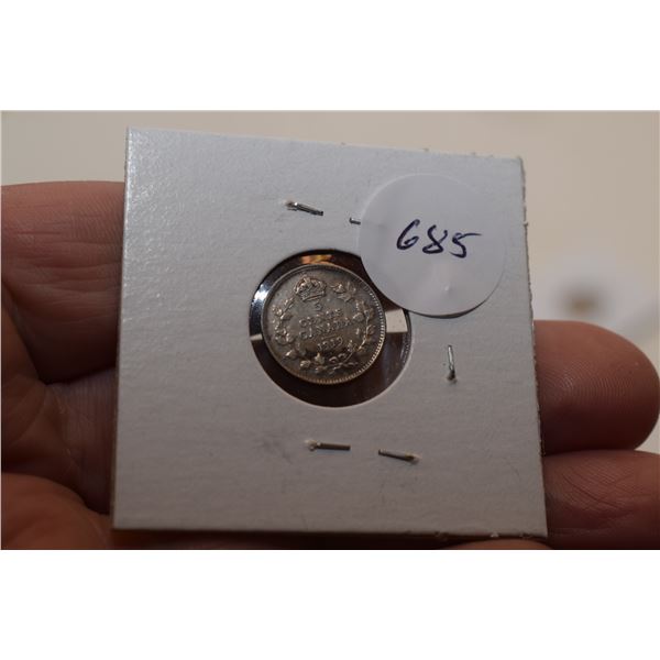 1919 Canadian 5 cent Coin