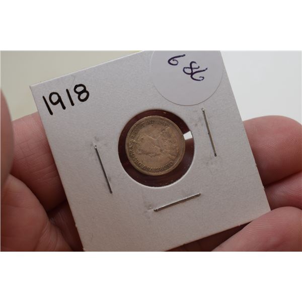 1918 Canadian 5 cent Coin