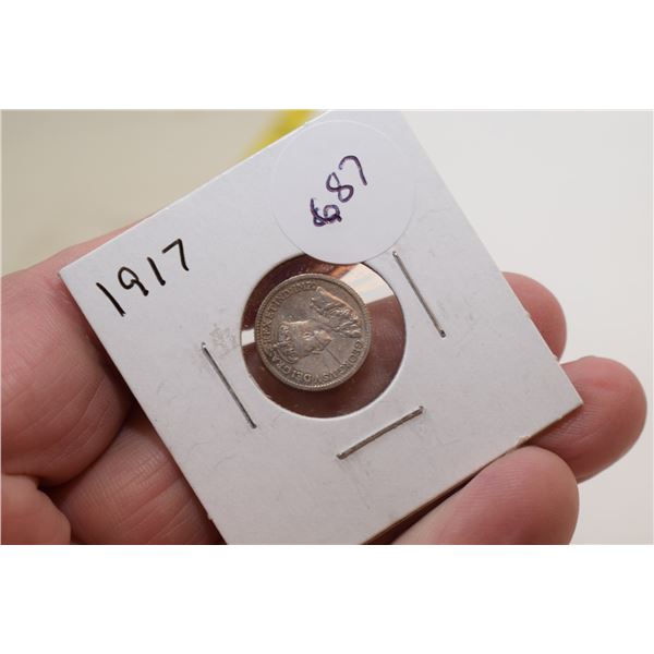 1917 Canadian 5 cent Coin