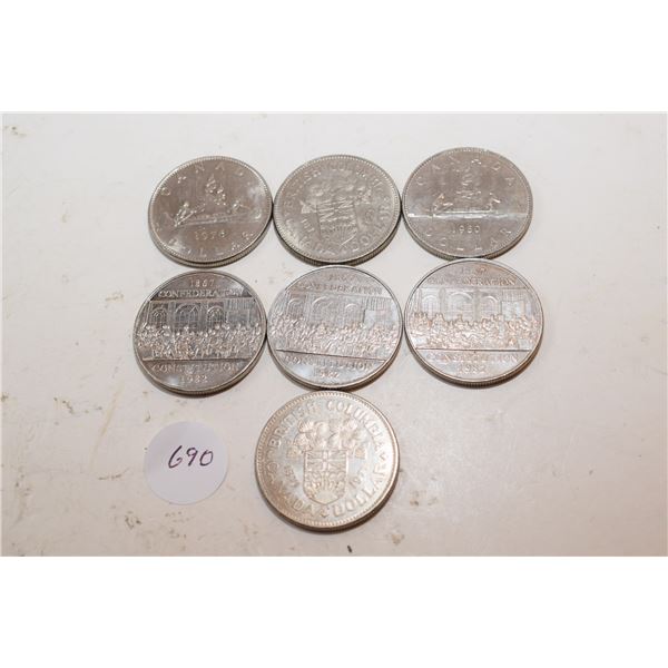 Lot of Canadian Dollar Coins