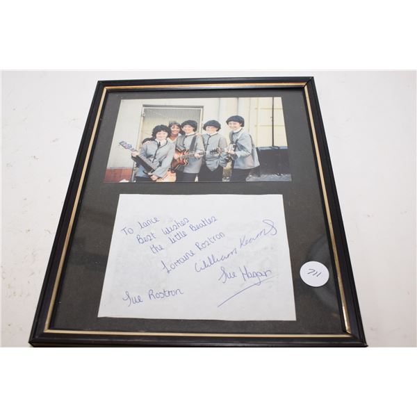 Rare Signed Picture Penny Lane Women’s Beatles Cover Band