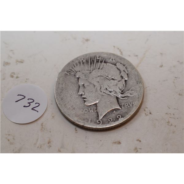 1922 US Silver Dollar