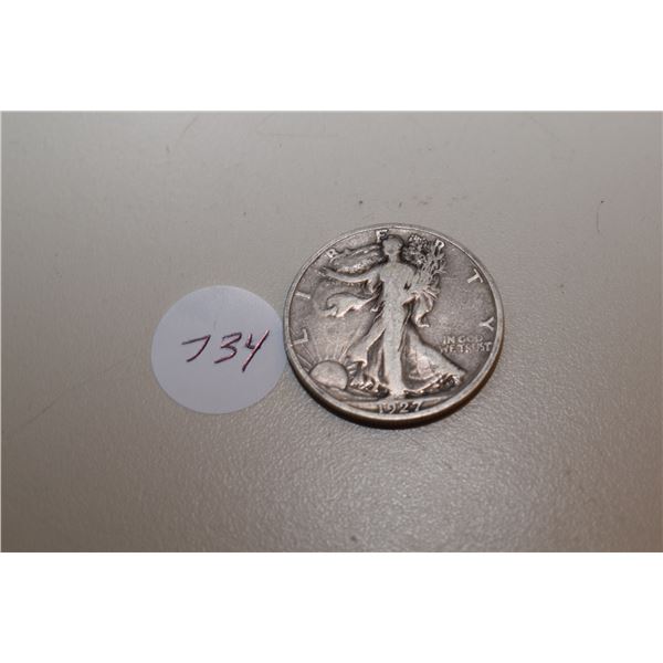 1927 US Silver ½ Dollar