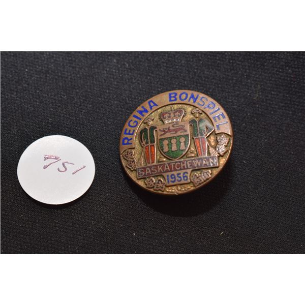 Regina Bonspiel Curling Pin