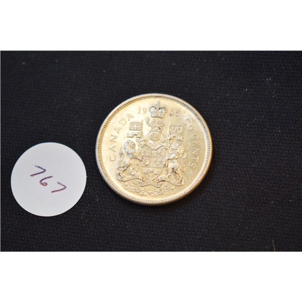 1965 Silver Canadian ½ Dollar