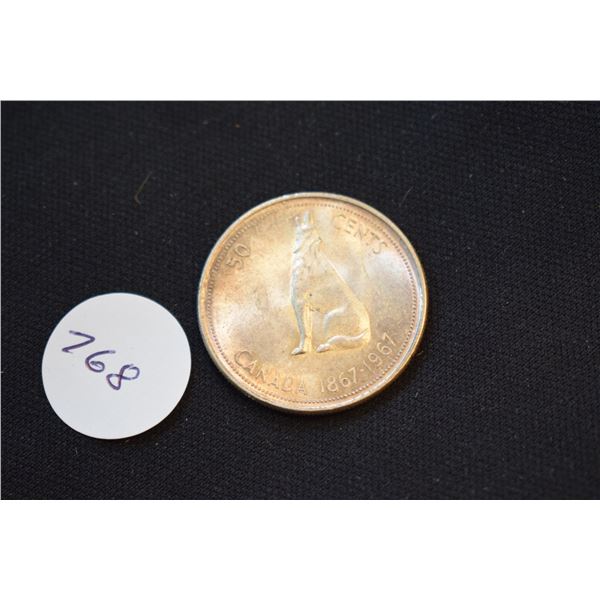 1967 Silver Canadian ½ Dollar