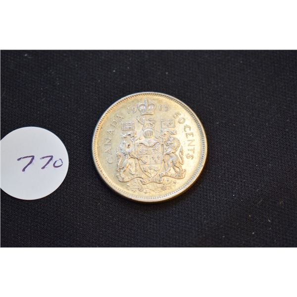 1965 Silver Canadian ½ Dollar