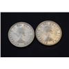 Image 2 : 1962, 1953 Silver Canadian Quarters