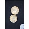 Image 2 : 1912, 1955 Silver Canadian Quarters