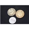 Image 1 : 1933, 1936 Silver Canadian Quarters