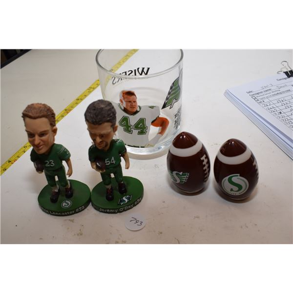 Lot of Asst. Saskatchewan Roughriders Items