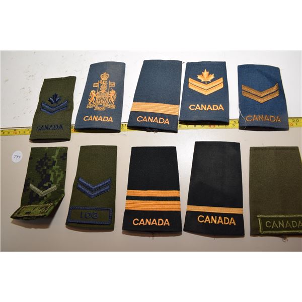 Various Military Epaulettes