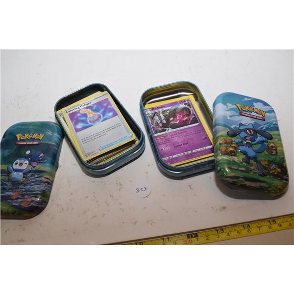(2) Tins Pokemon Cards