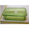 Image 1 : Uranium Glass Covered Dish