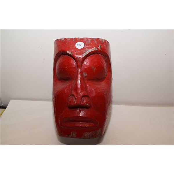 Old West Coast Indigenous Carved Wooden Mask