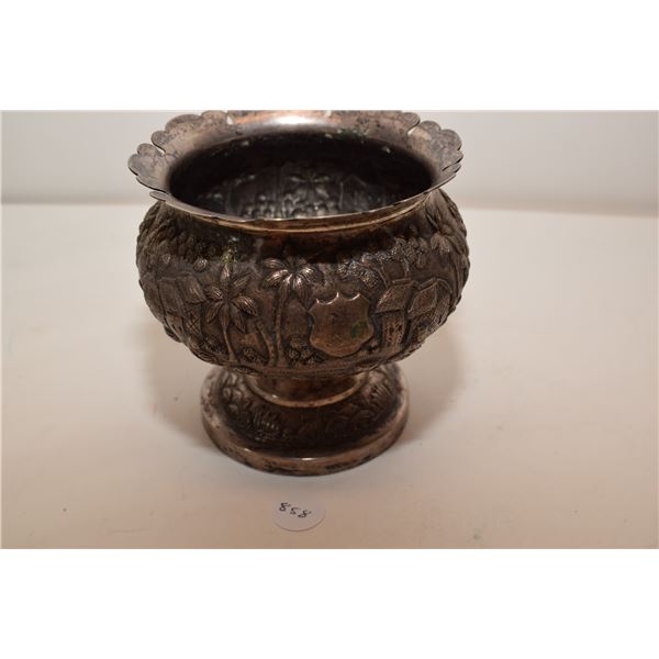 Silver Ornate Decorative Bowl