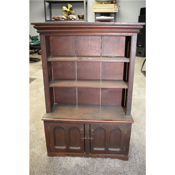 Hickory Oak 1876 Stepback Cupboard 29.5 x 21 x 8.5”