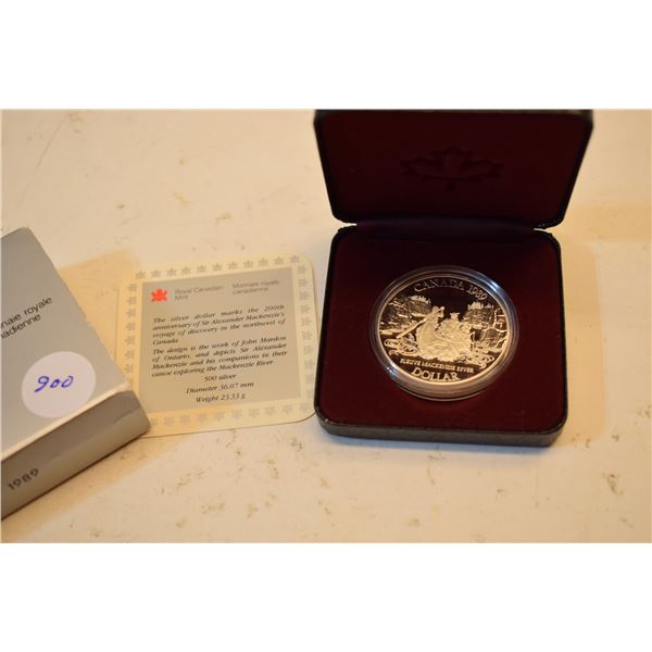 1989 Canadian Silver Dollar .500 Silver