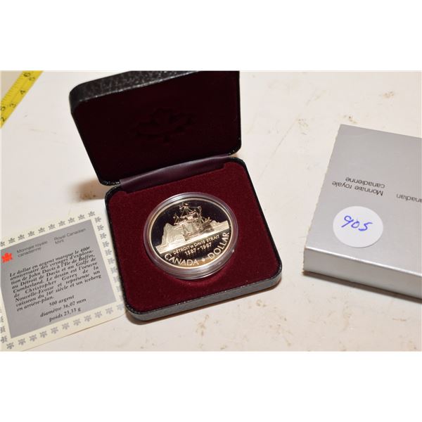1987 Canadian Silver Dollar .500 Silver
