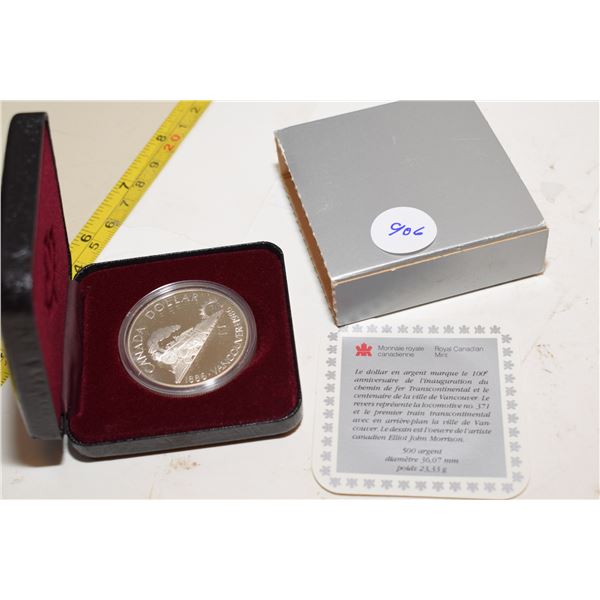 1986 Canadian Silver Dollar .500 Silver