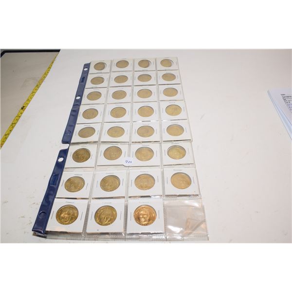 (31) NFL Football Tokens