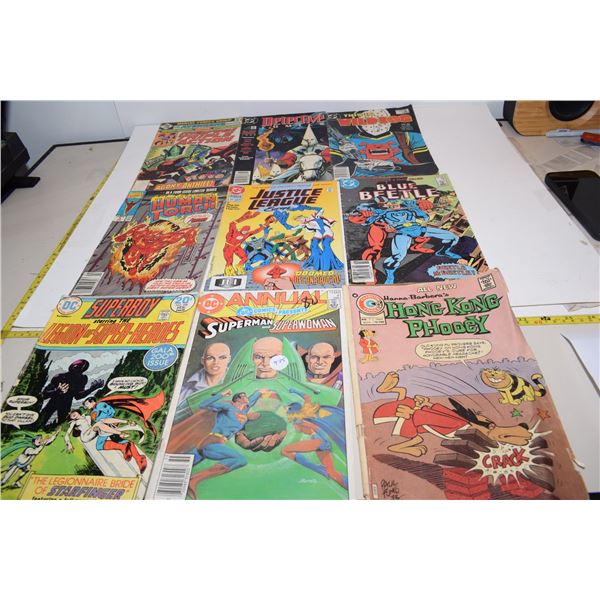 (9) Vintage Comic Books