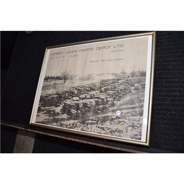 Calgary Automobile Parts Poster