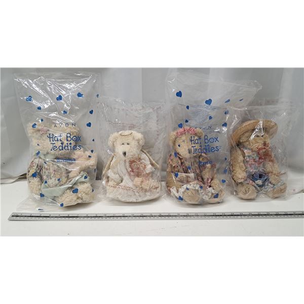 4 avon bears (in original bags)
