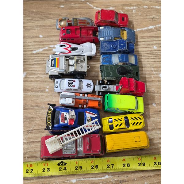 Lot of toy vehicles- some are diecast