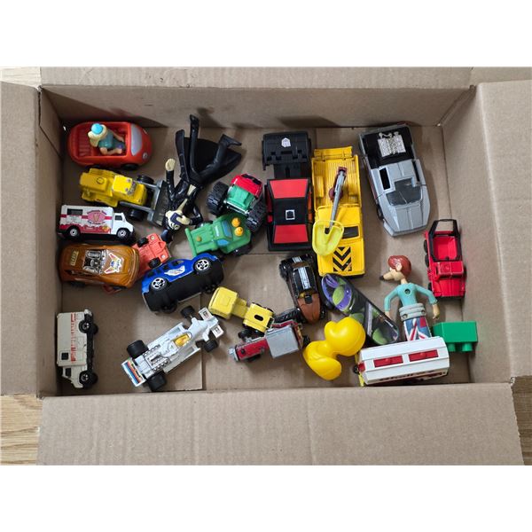 Lot of toy vehicles- some are diecast