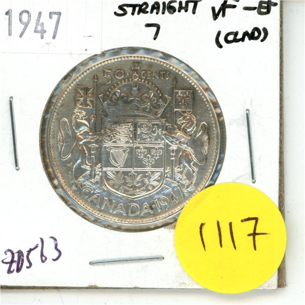 1945 Canada Silver 50 cent Coin