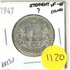 Image 1 : 1945 Canada Silver 50 cent Coin