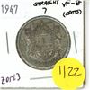 Image 1 : 1945 Canada Silver 50 cent Coin