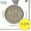 Image 1 : 1953 Canada Silver 50 cent Coin