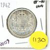 Image 1 : 1942 Canada Silver 50 cent Coin