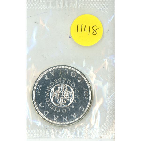 1964 Canada Silver $1 Coin (Proof Like, Original Sealed Pkg)