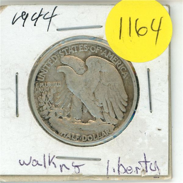 1944 US “Walking Liberty” Silver 50 cent Coin