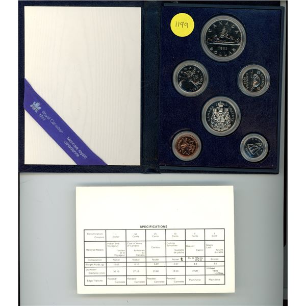 1983 Proof Like Uncirculated silver coins set