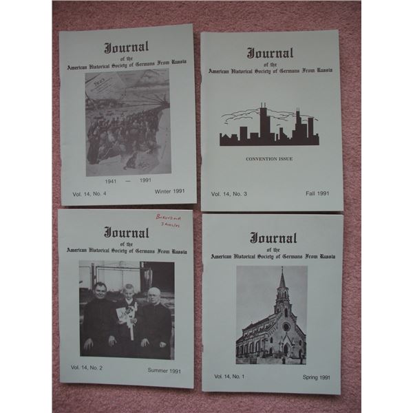 GENEALOGY JOURNALS - American Historical Society of Germans from Russia - 1991