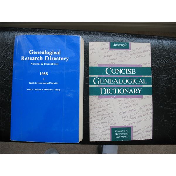 GENEALOGICAL DICTIONARY and RESEACH DIRECTORY
