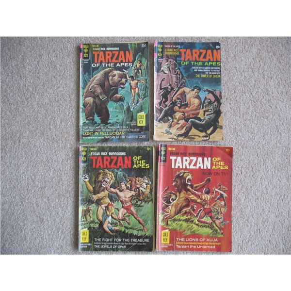 VINTAGECOMIC BOOKS -  LOT of 4 - TARZAN of the APES