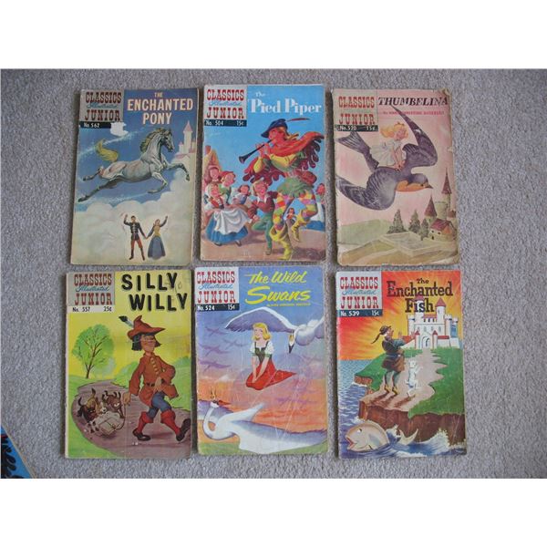 VINTAGE COMIC BOOKS - LOT of 11 - CLASSIC ILLUSTRATED & CLASSIC ILLUSTRATED JUNIOR