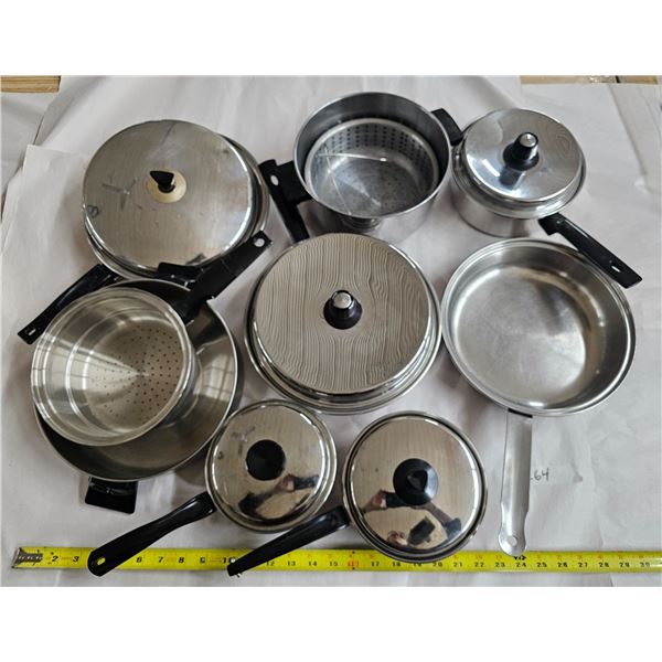 Lot of Assorted Stainless-Steel Cookware