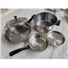 Image 4 : Lot of Assorted Stainless-Steel Cookware