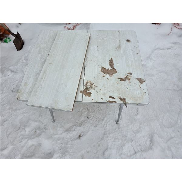 Table- with leaf- 48" by 30" by 28"H