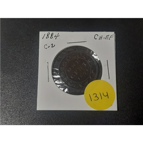 1884 Canadian Large Cents