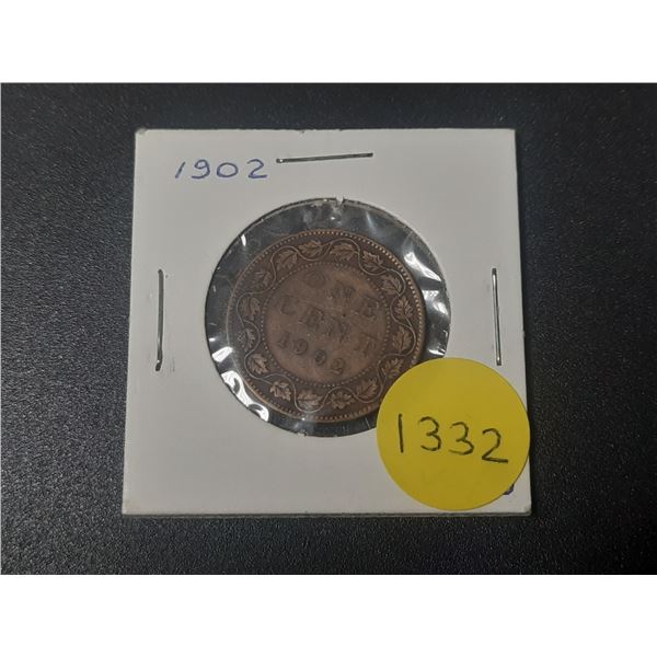 1902 Canadian Large Cents