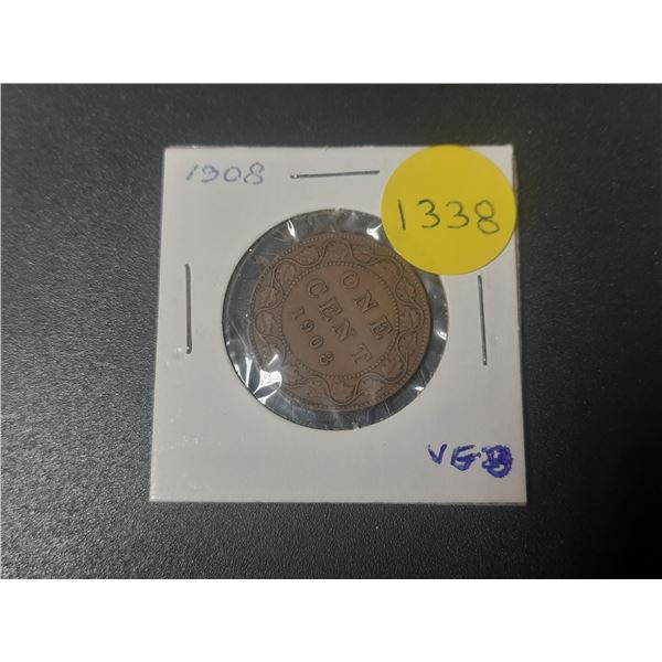 1908 Canadian Large Cents