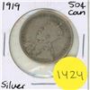 Image 1 : 1919 Canadian Silver Fifty Cents